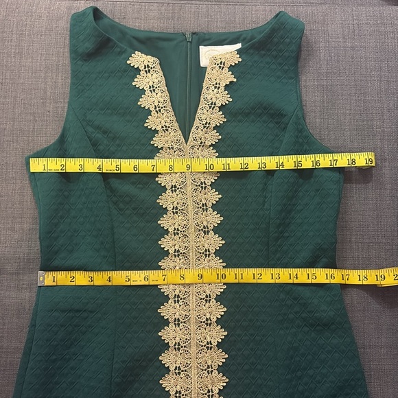 Pappagallo The Brooke Dress Kelly Green 8 Sleeveless Jewel Neck Above The Knee - Picture 10 of 11